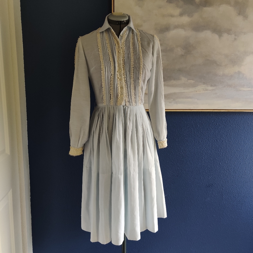 L'aiglon vintage XS light blue dress